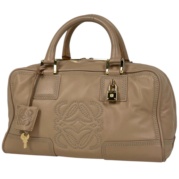 LOEWE Handbags - Loewe Amazona 28 Anagram Handbag, Leather, Beige, Women's